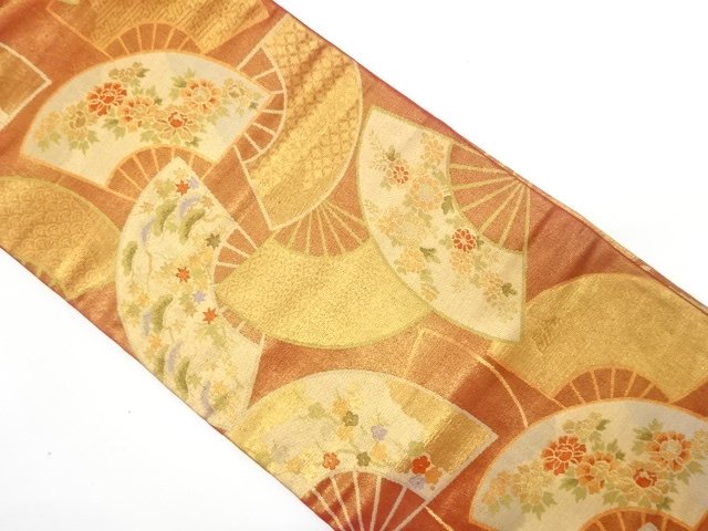 JAPANESE KIMONO / NAGOYA OBI / WOVEN CLASSICAL PATTERN 